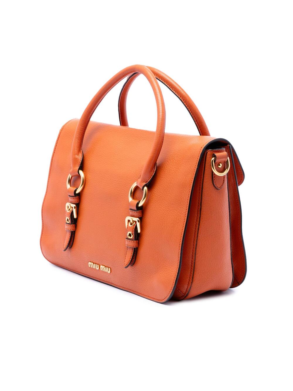 Miu Goatskin Madras Flap #306002M53B - Picture 2 of 7